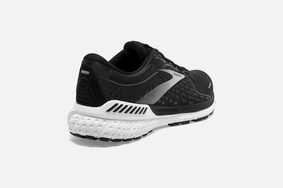 Brooks Adrenaline GTS 21 Road Running Shoes - Womens - Black/White - PV1046785